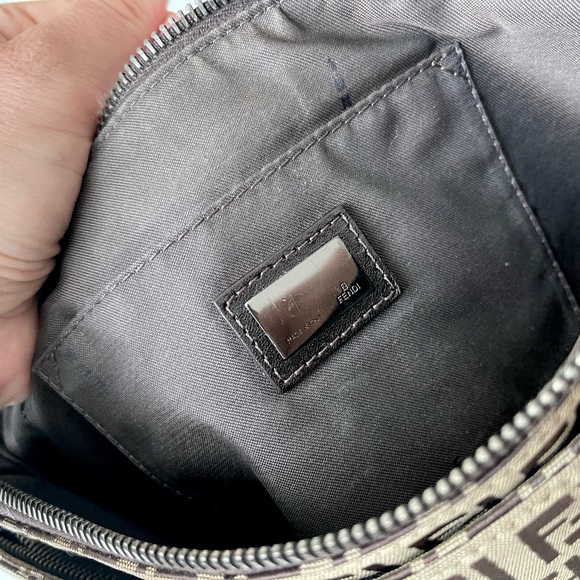 FENDI Zucchino Baguette Shoulder Bag - Picture 14 of 17